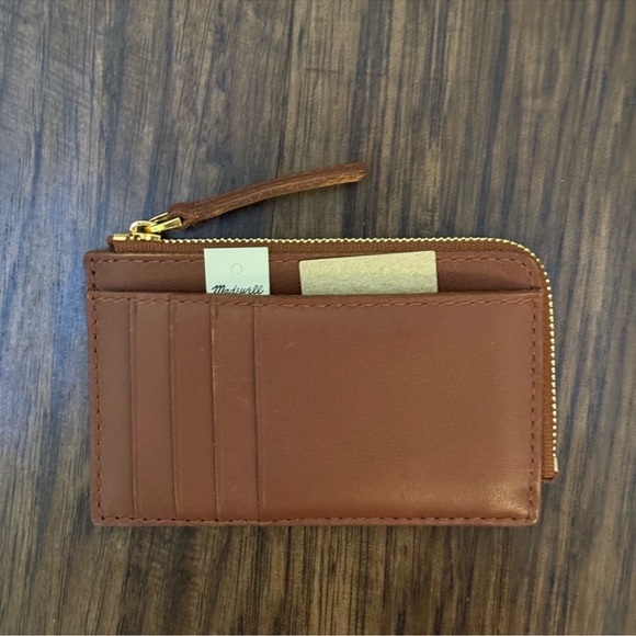Madewell the essential zip card case wallet size 3” by 5” - Picture 3 of 11